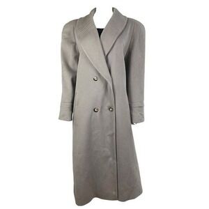 VTG ALORNA Double Breasted Wool Blend Old School Elegance Retro Coat Womens XL